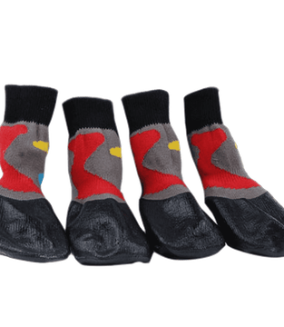 Black Water Proofing Dog Boots Pet Shoes Dogs Snow Booties