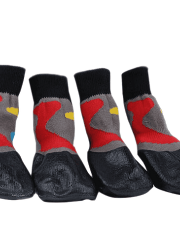 Black Water Proofing Dog Boots Pet Shoes Dogs Snow Booties